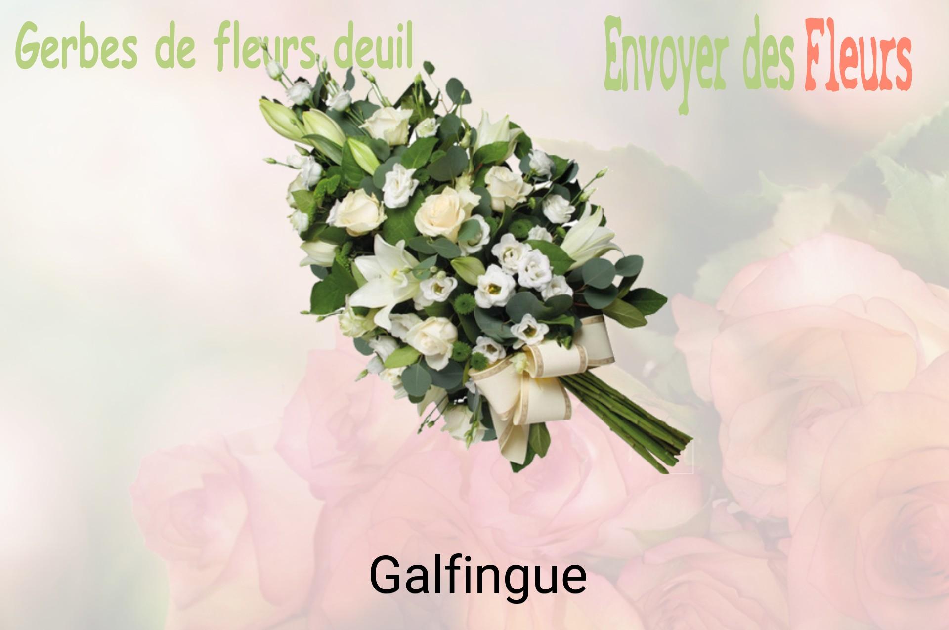 Gerbe de fleurs de deuil livrée à Galfingue